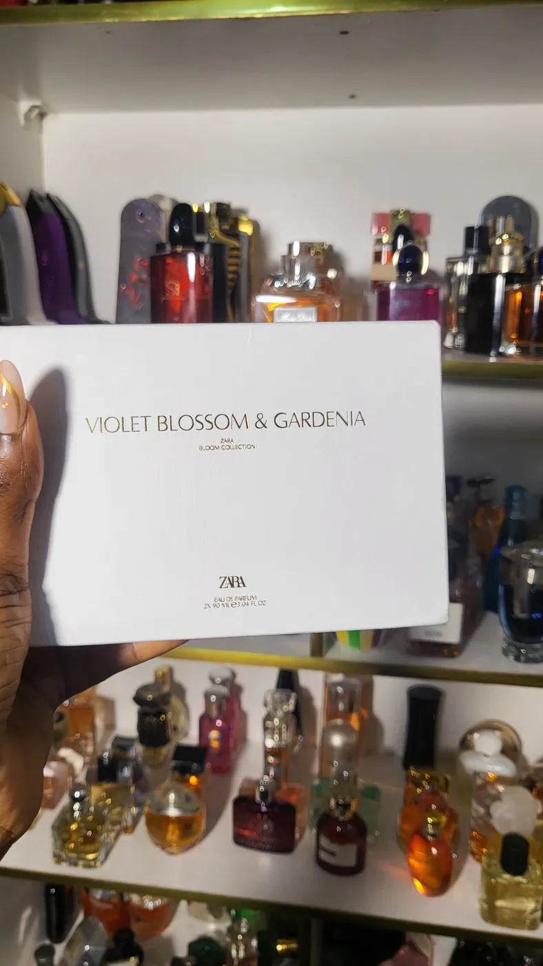 Zara Violet Blossom & Gardenia Eau de Parfum bottle